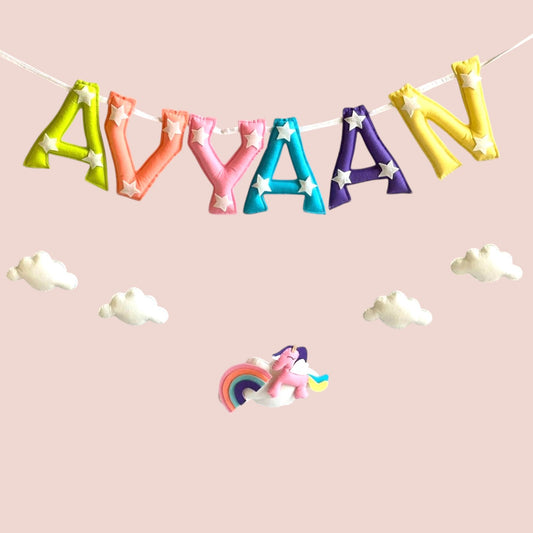 Unicorn Name Bunting