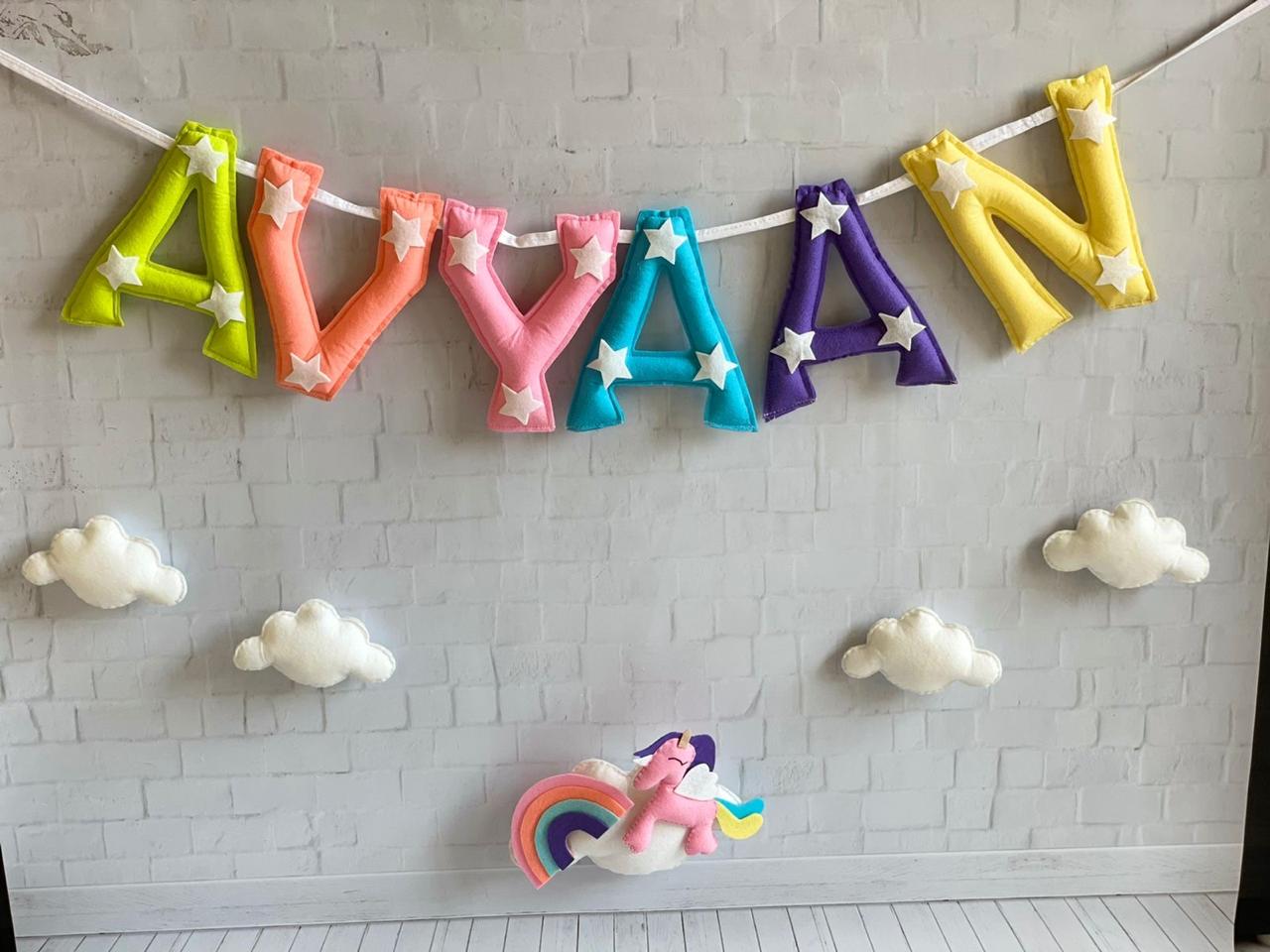 Unicorn Name Bunting