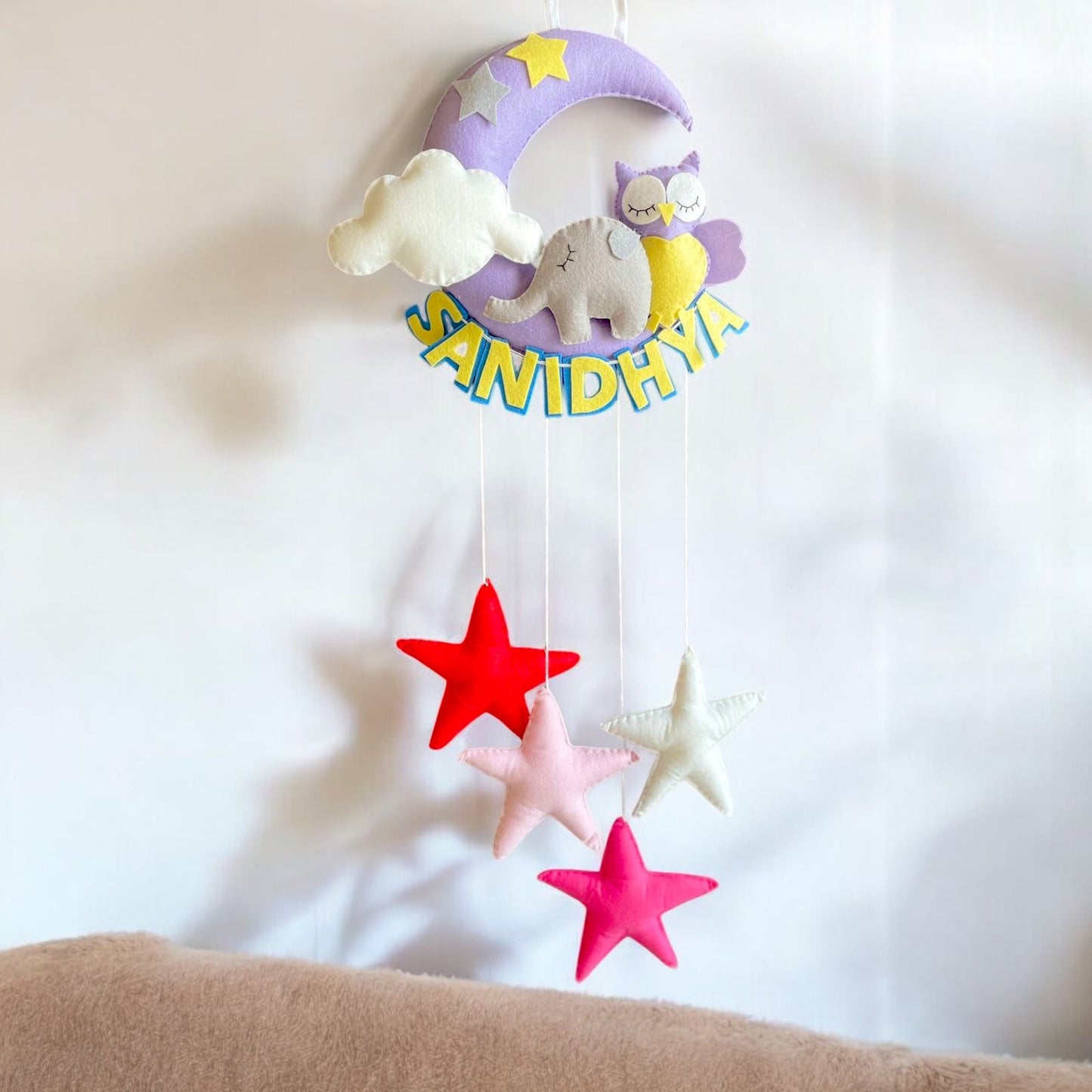 Personalized Moon Wall Hanging