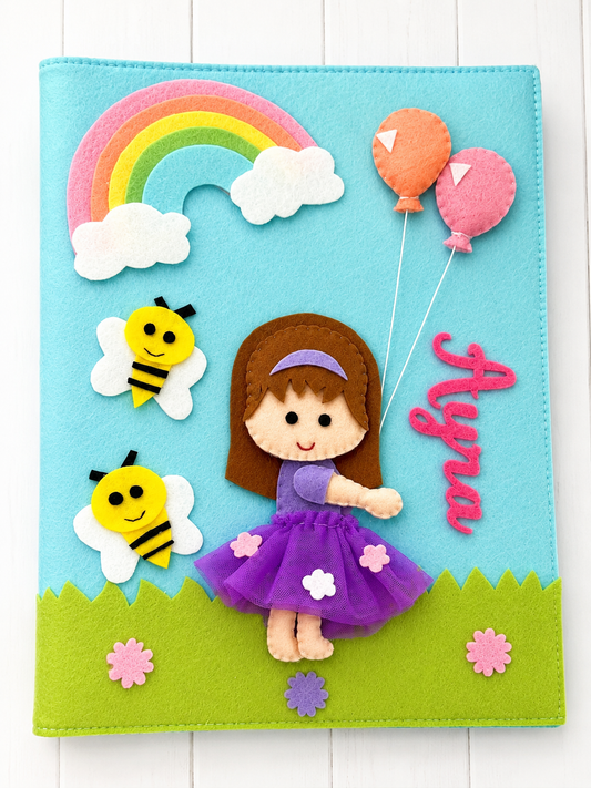 Girl Unicorn A4 Size Folder