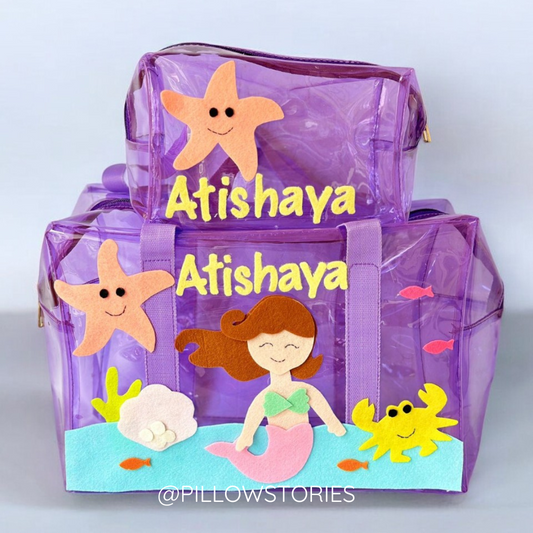 Personalized Mermaid Duffle Bag