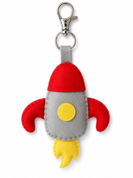 Rocket Bag Charm