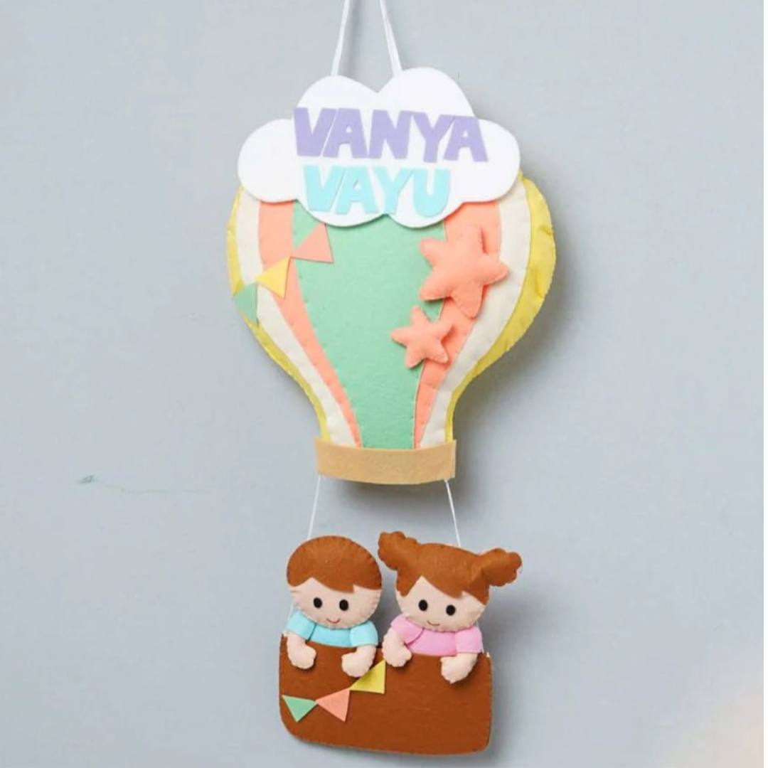 Dreamy Siblings Wall Hanging