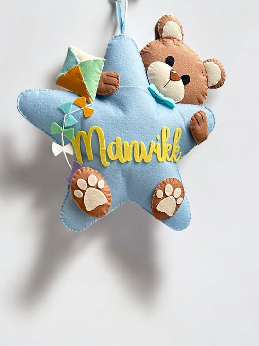 Twinkle Teddy  Wall Hanging