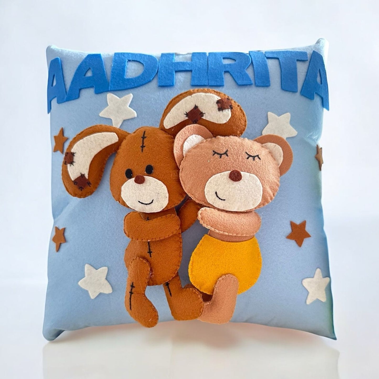 Personalized Teddy-Bunny Theme 3D Pillow