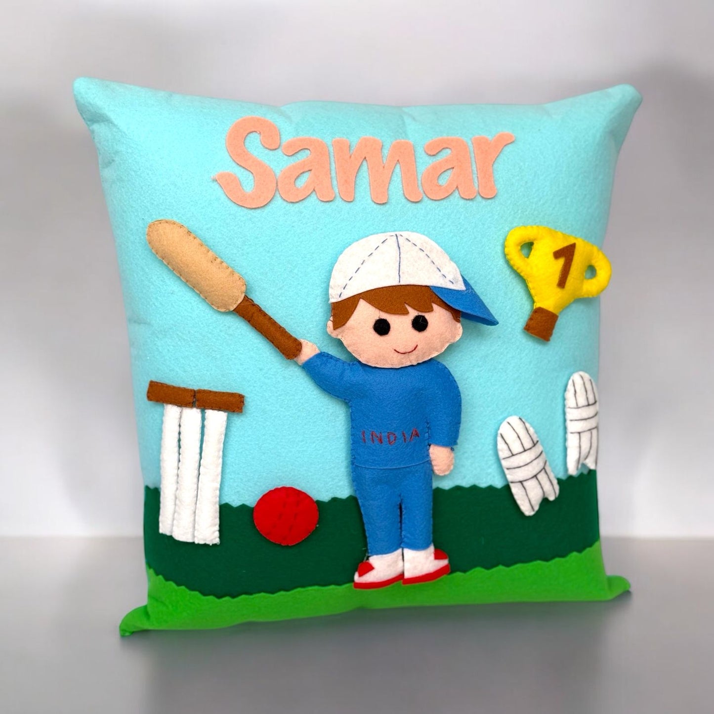 Personalized Cricket Theme 3D Pillow