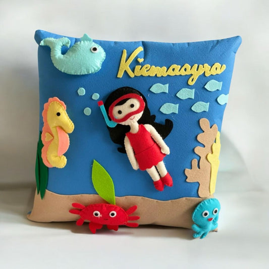 Personalized Under Water Theme 3D Pillow
