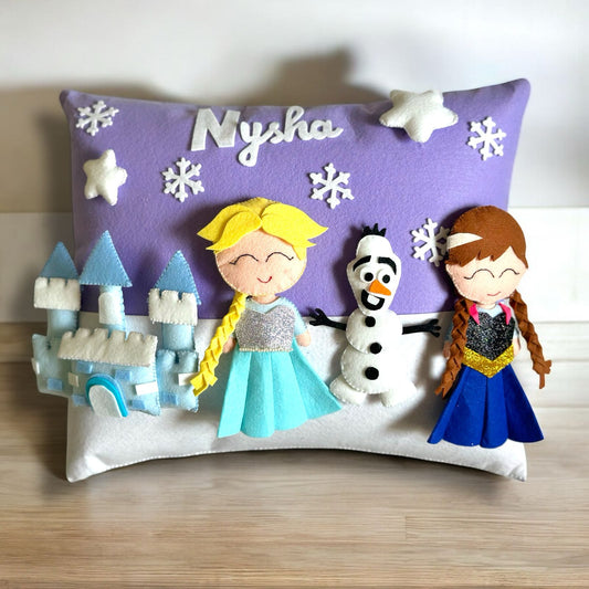 Personalized Frozen Theme 3D Pillow