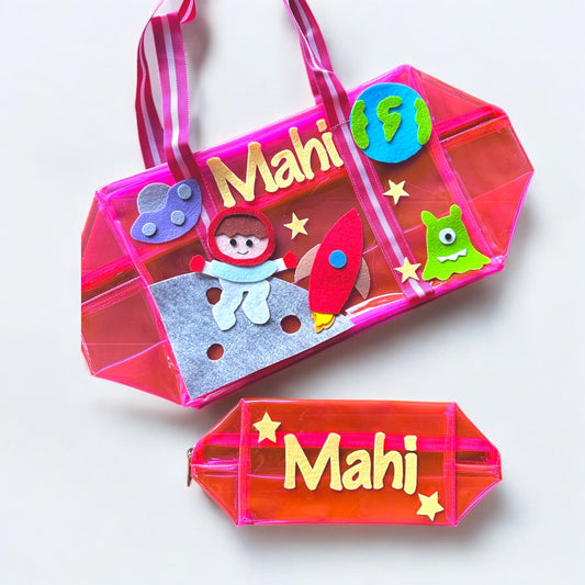 Personalized Space Duffle Bag