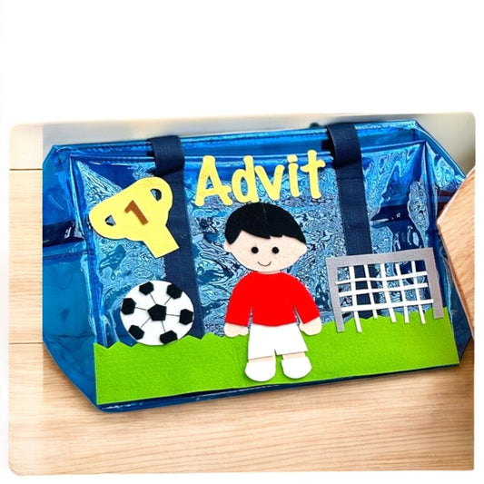 Personalized Football Theme Duffle Bag