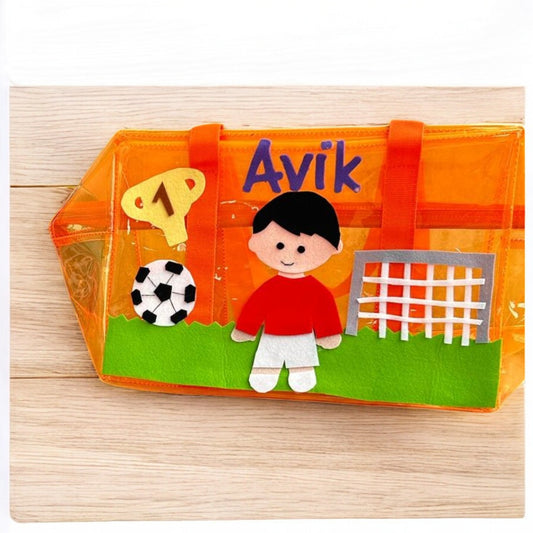 Personalized Football Theme Duffle Bag