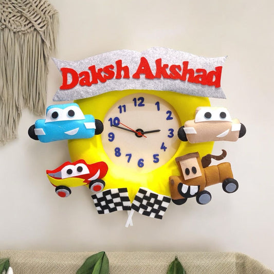 Personalized Car Theme Wall Clock