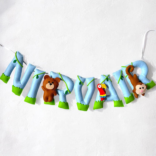 Jungle Theme Name Bunting