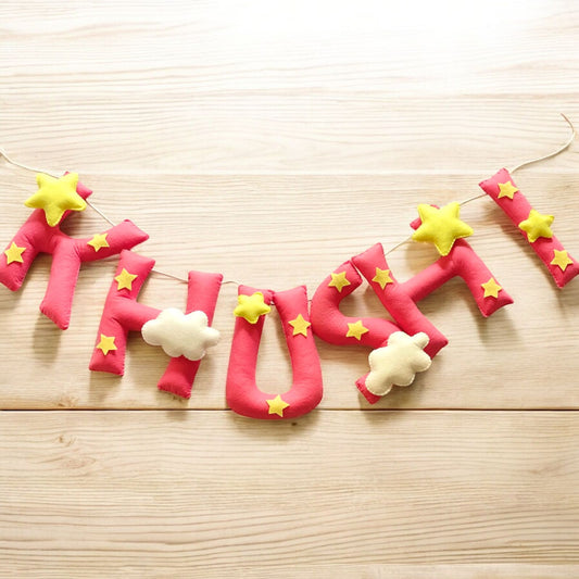 Stars & Clouds Name Bunting