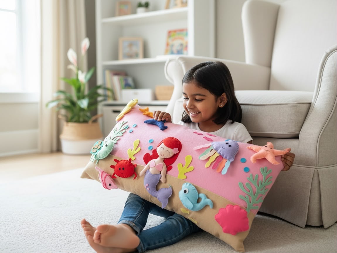 Personalized Mermaid 3D Pillow