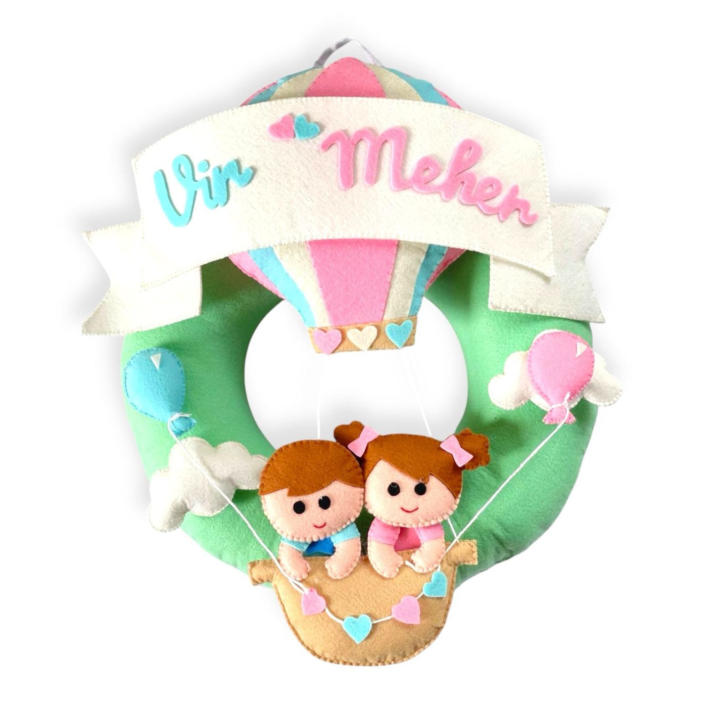 Up & Away Together - Sibling Wall Hanging