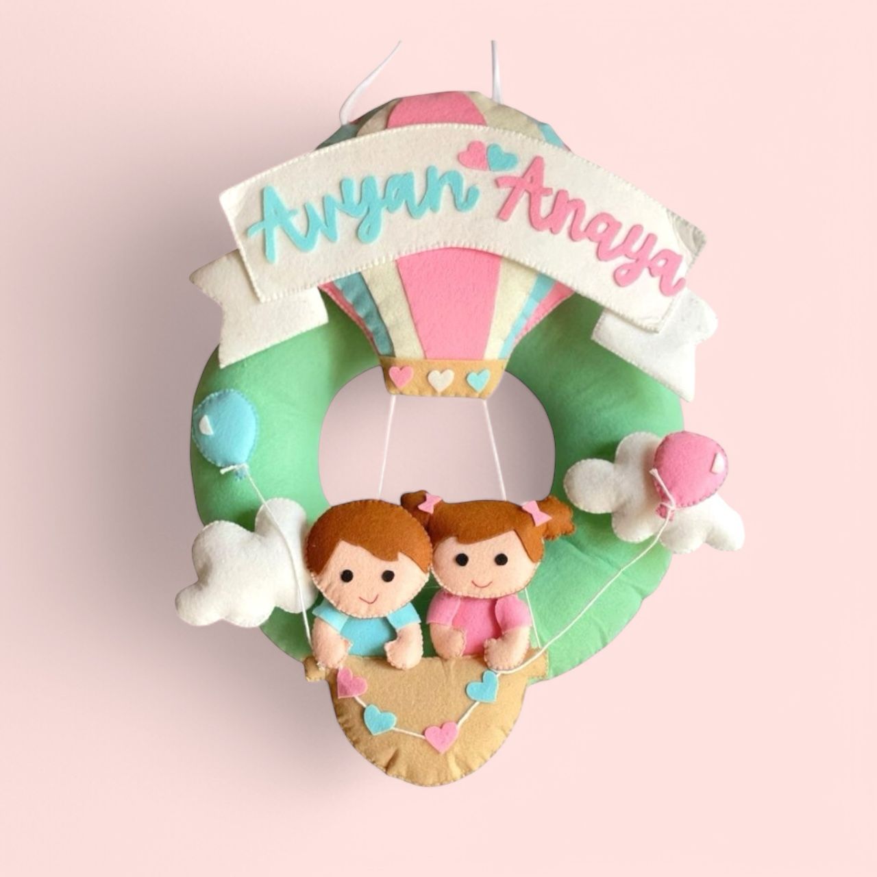 Up & Away Together - Sibling Wall Hanging