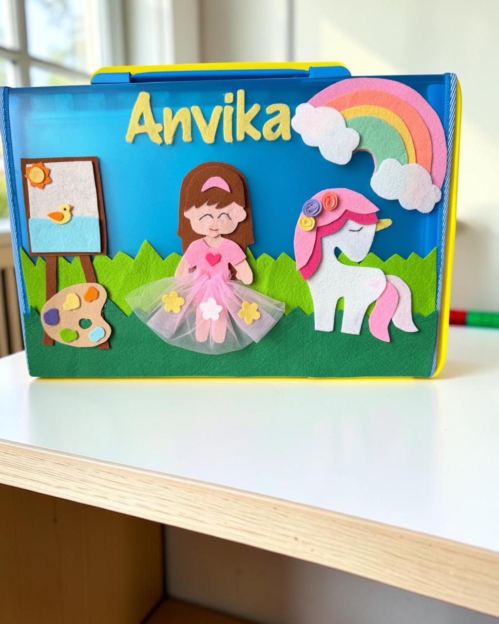 Doll-Unicorn Expandable Folder