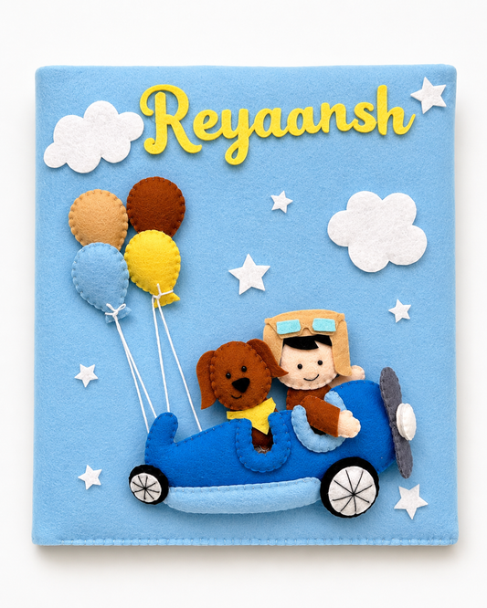 Boy and Aeroplane A4 Size Folder