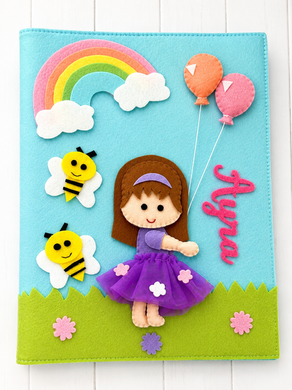 Girl Unicorn A4 Size Folder