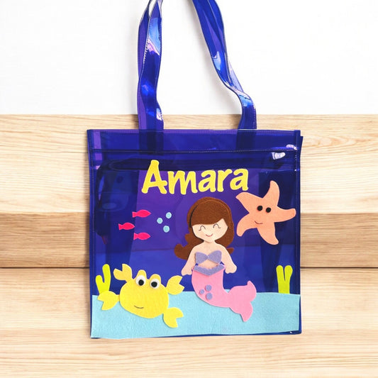 Personalized Mermaid Tote Bag
