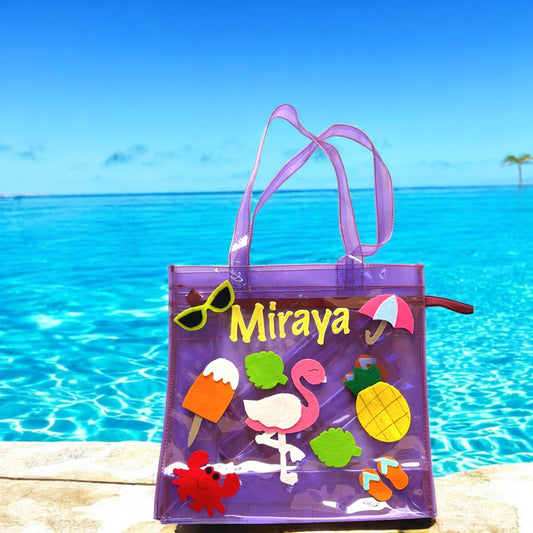 Personalize Flamingo Tote Bag