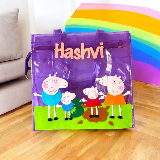 Personalize Peppa Pig Tote Bag