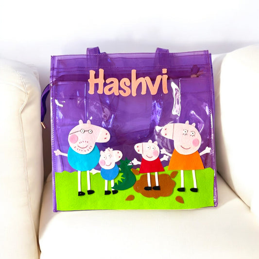 Personalize Peppa Pig Tote Bag