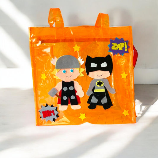 Personalized Superhero Tote Bag