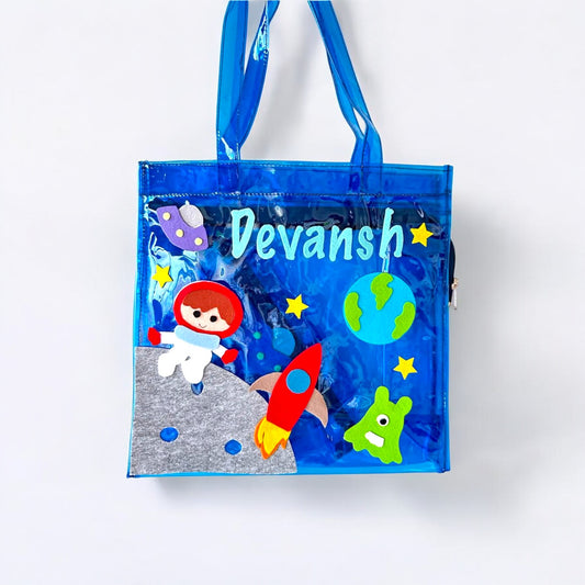 Personalized Astronaut Tote Bag