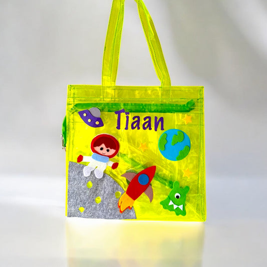 Personalize Astronaut Tote Bag