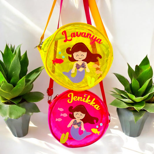 Personalized Little Mermaid Sling Bag