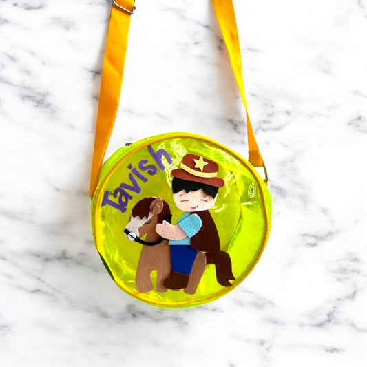 Personalized Little Horse Sling Bag